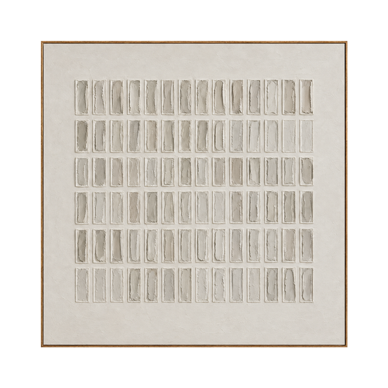 Ivory Register artwork in a natural wood frame on a transparent background.