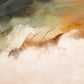 Ochre Mistfall full artwork. Deep charcoal, moss, and ochre washes drift into a wide field of creamy white.