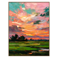 Coral Daybreak Wall Art