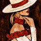 Scarlet Partnership diptych, right panel artwork.