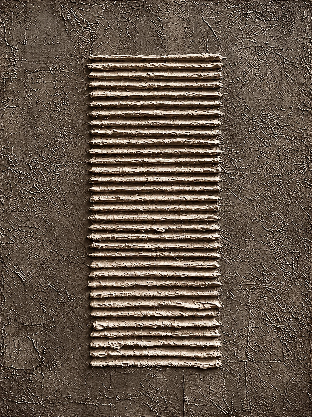 Earthen Cadence diptych, left panel artwork.