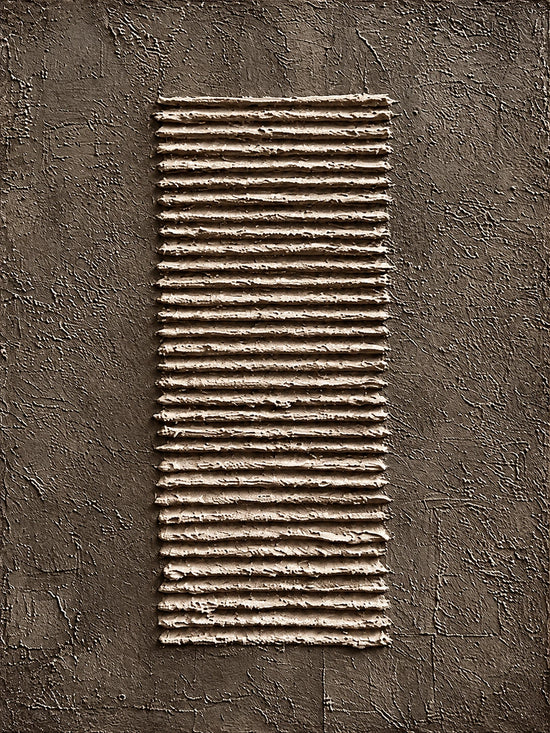 Earthen Cadence diptych, left panel artwork.
