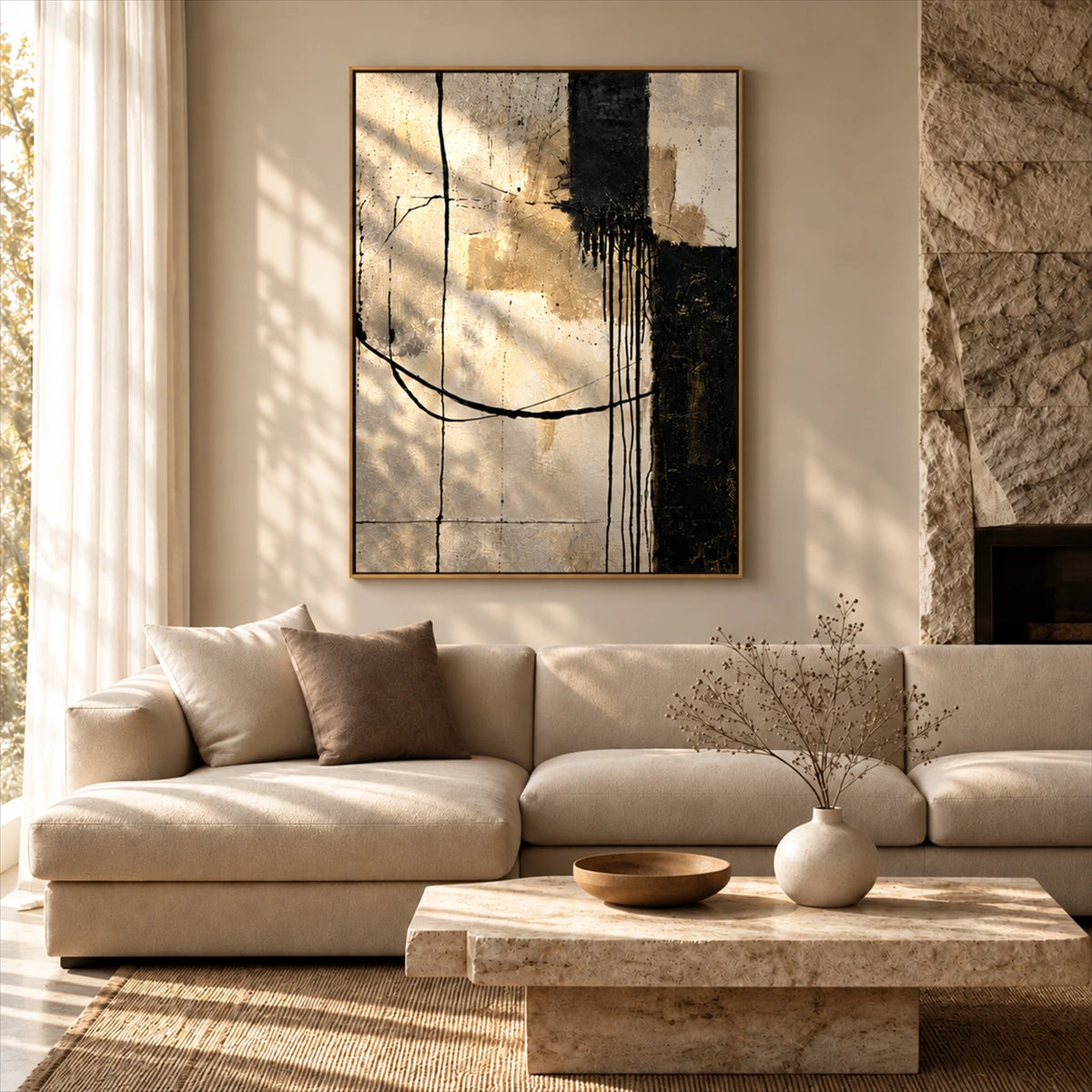 Noir Crosscurrent artwork displayed in an interior setting, view 2.