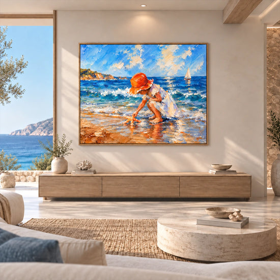 Scarlet Sunhat artwork displayed in an interior setting, view 2.