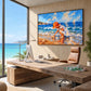 Scarlet Sunhat artwork displayed in an interior setting, view 3.