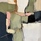 Sage Intervals full artwork. Sage, cream, blush, and deep charcoal shapes overlap in an abstract arrangement of rough edges and quiet color.