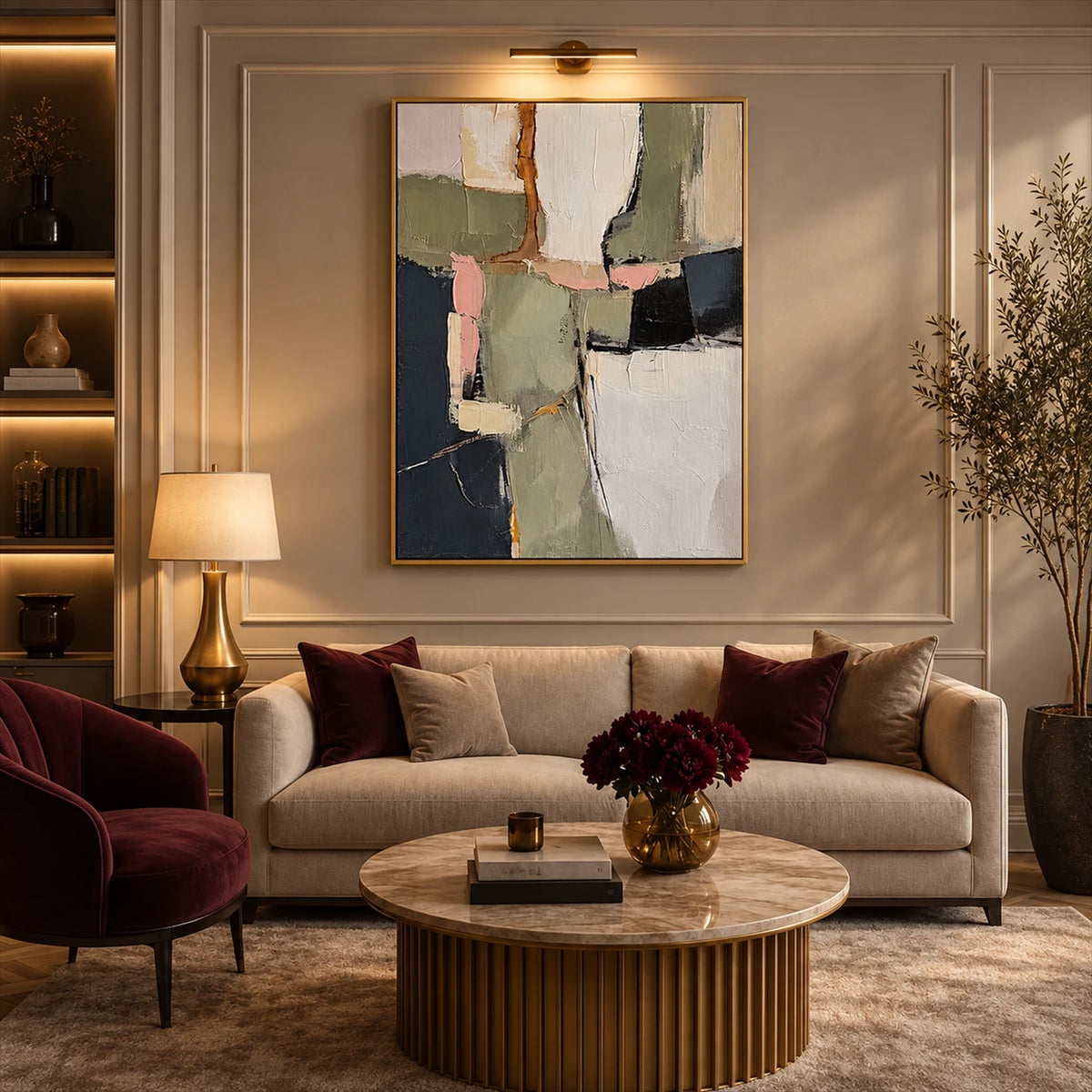 Sage Intervals artwork displayed in an interior setting, view 1.