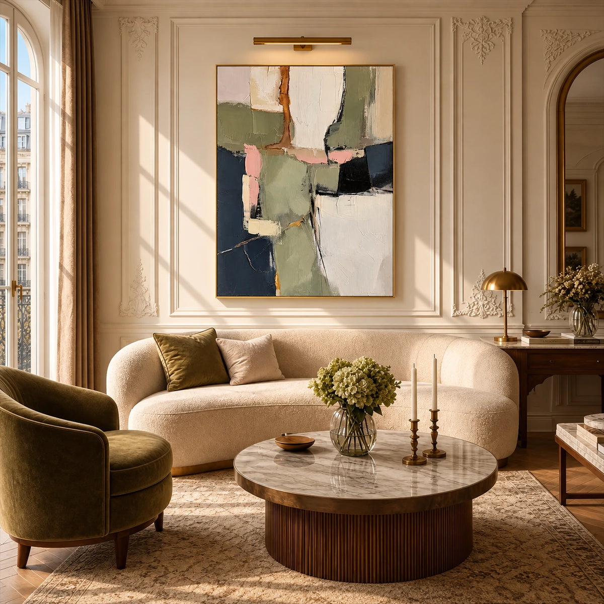 Sage Intervals artwork displayed in an interior setting, view 3.