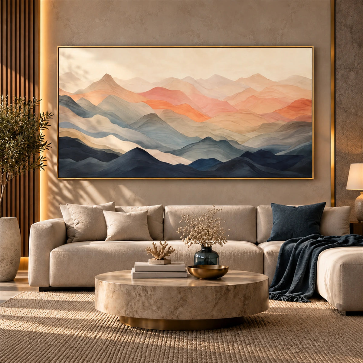 Dawn Ridgelines artwork displayed in an interior setting, view 4.