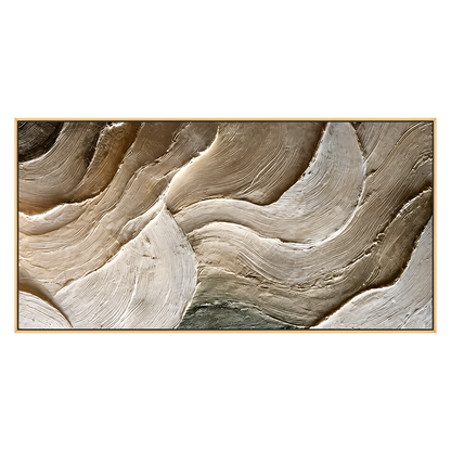 Stonefold Currents artwork in a gold frame on a transparent background.
