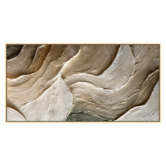 Stonefold Currents artwork in a gold frame on a transparent background.