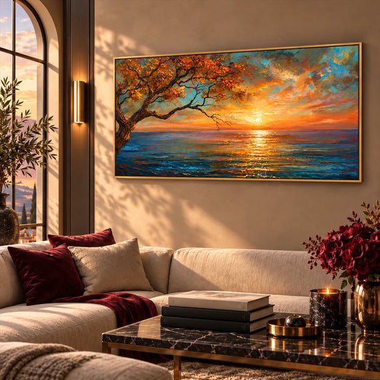 Ember Coastline artwork displayed in an interior setting, view 2.
