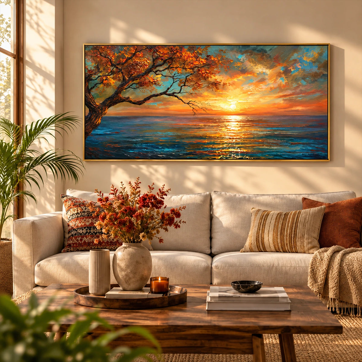 Ember Coastline artwork displayed in an interior setting, view 3.