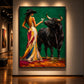 Emerald Encounter artwork displayed in an interior setting, view 1.