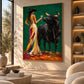 Emerald Encounter artwork displayed in an interior setting, view 3.