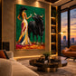 Emerald Encounter artwork displayed in an interior setting, view 4.