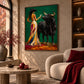 Emerald Encounter artwork displayed in an interior setting, view 5.