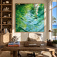 Emerald Ripples artwork displayed in an interior setting, view 2.