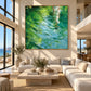 Emerald Ripples artwork displayed in an interior setting, view 4.