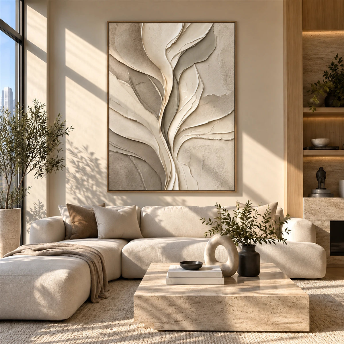 Ivory Leafsong artwork displayed in an interior setting, view 5.
