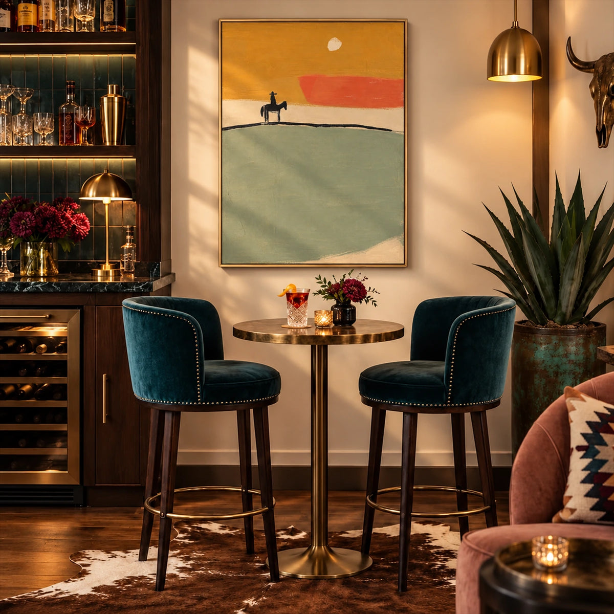 Ochre Horizon artwork displayed in an interior setting, view 1.