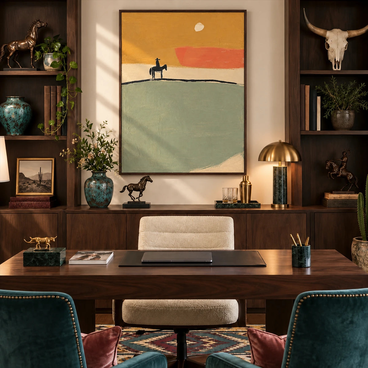 Ochre Horizon artwork displayed in an interior setting, view 3.