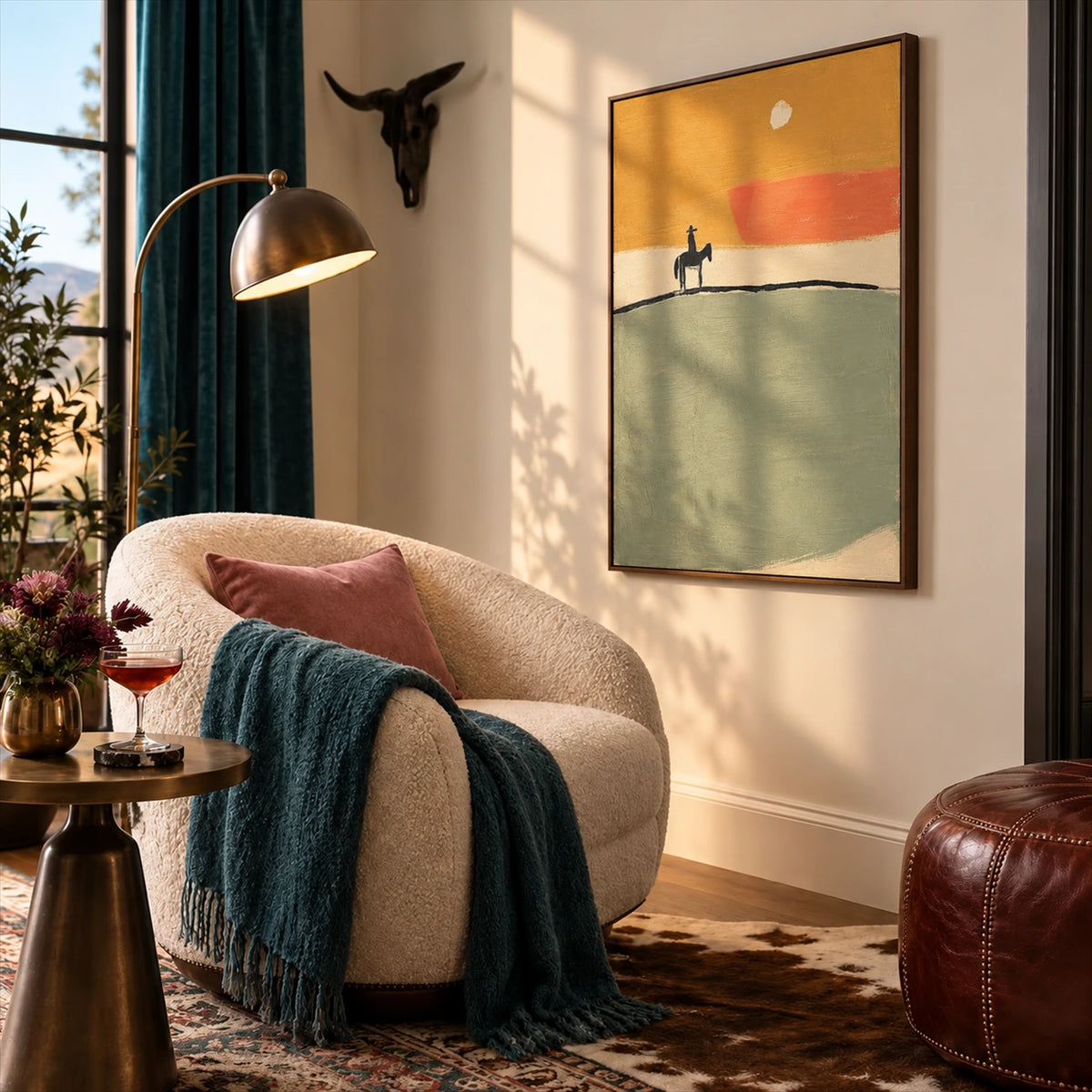 Ochre Horizon artwork displayed in an interior setting, view 4.