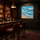 Surfside Play artwork displayed in an interior setting, view 1.