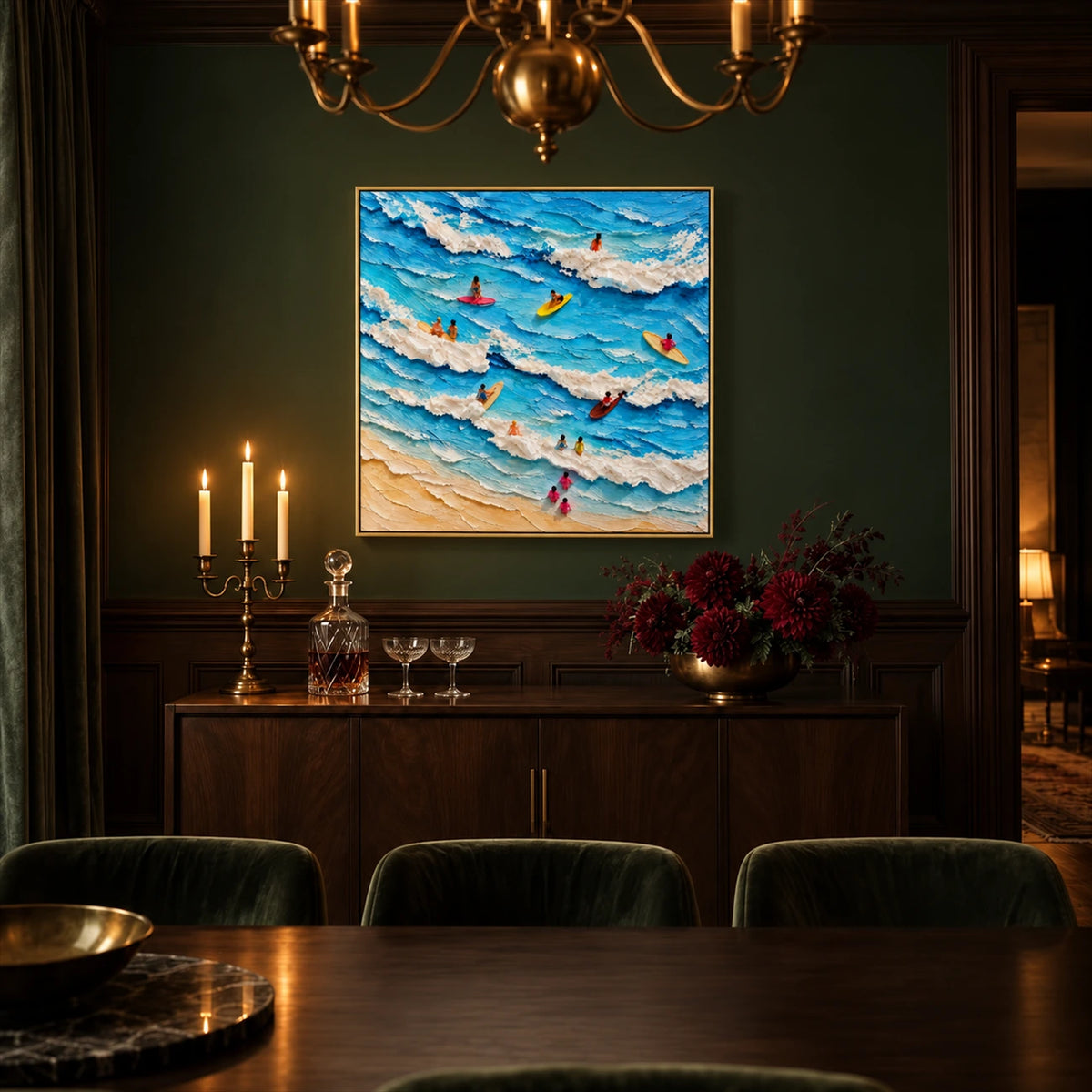 Surfside Play artwork displayed in an interior setting, view 2.