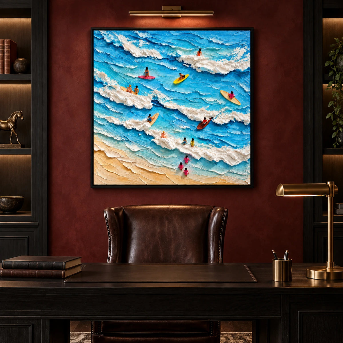 Surfside Play artwork displayed in an interior setting, view 3.