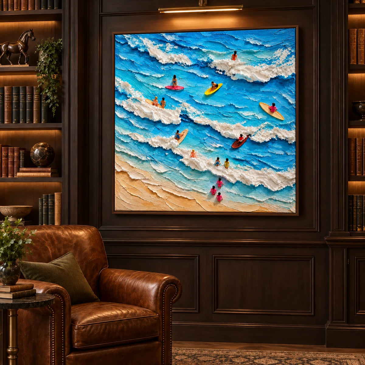 Surfside Play artwork displayed in an interior setting, view 4.