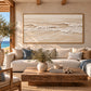Ivory Shoreline artwork displayed in an interior setting, view 1.