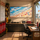 Beachside Revelry artwork displayed in an interior setting, view 1.