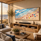 Beachside Revelry artwork displayed in an interior setting, view 4.