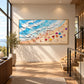 Beachside Revelry artwork displayed in an interior setting, view 5.