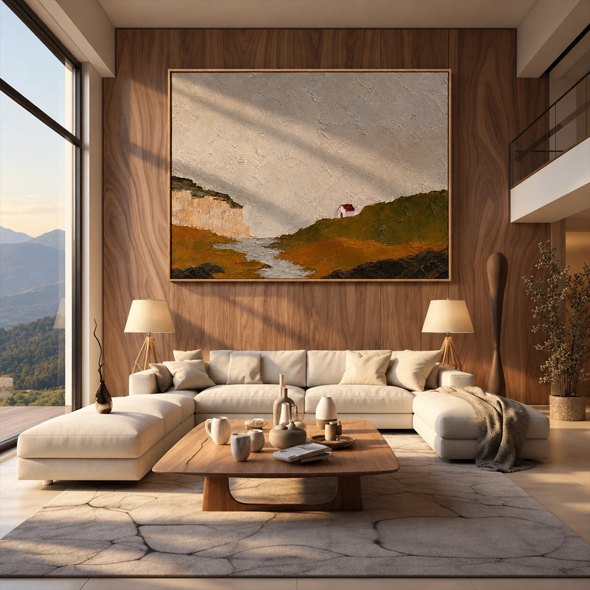 Quiet Headland artwork displayed in an interior setting, view 1.