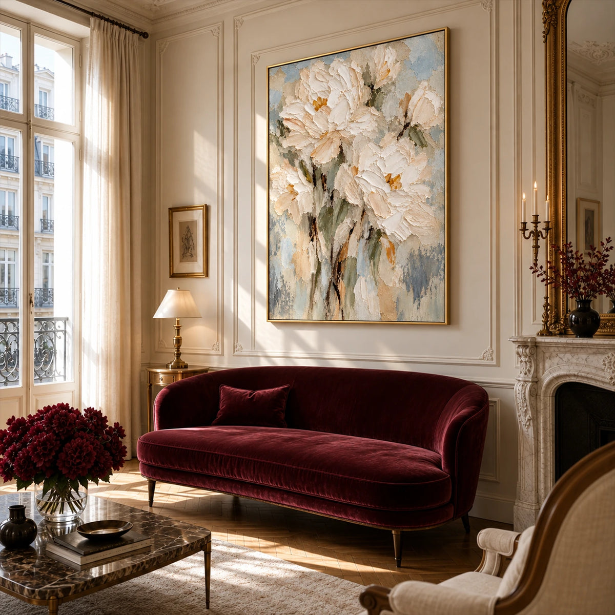 Ivory Petalglow artwork displayed in an interior setting, view 2.
