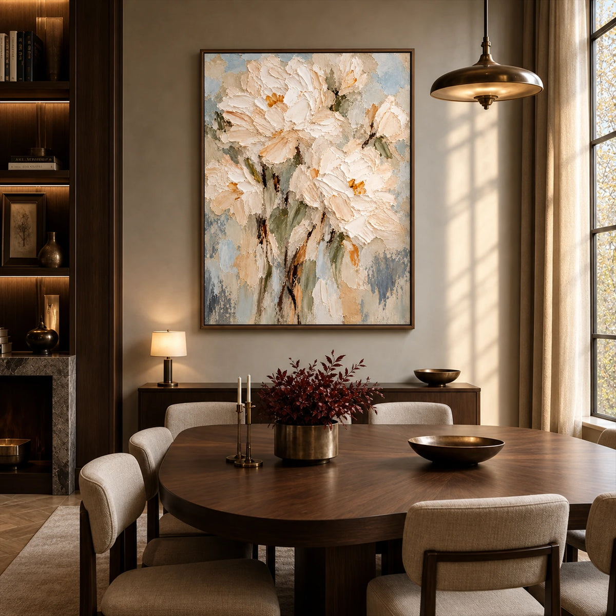 Ivory Petalglow artwork displayed in an interior setting, view 4.