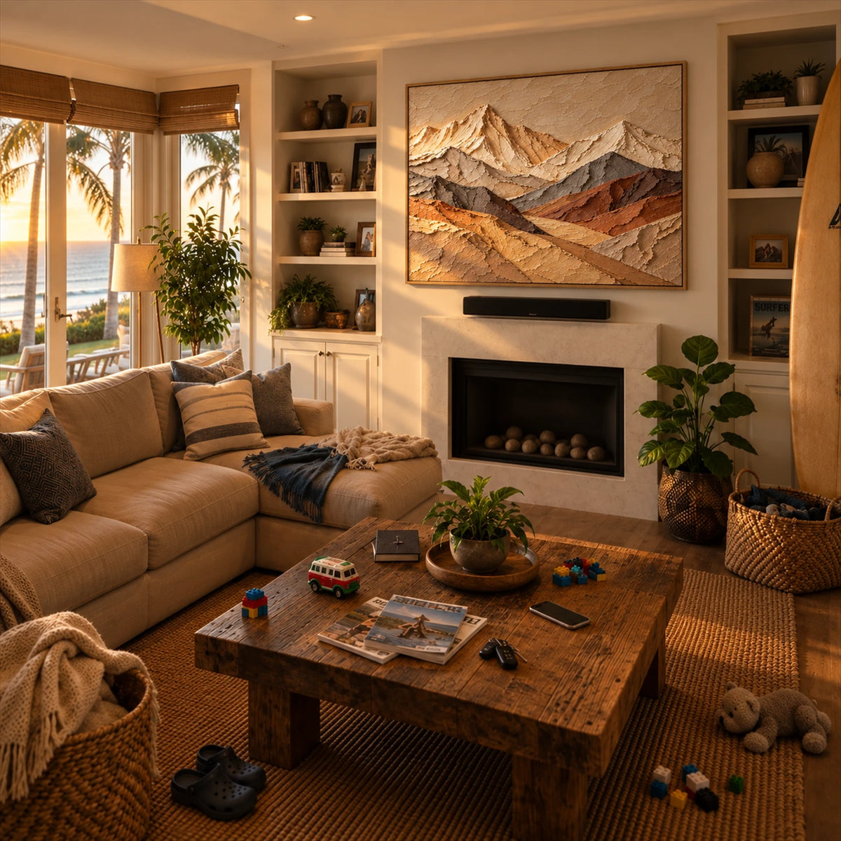 Alpine Terraces artwork displayed in an interior setting, view 3.