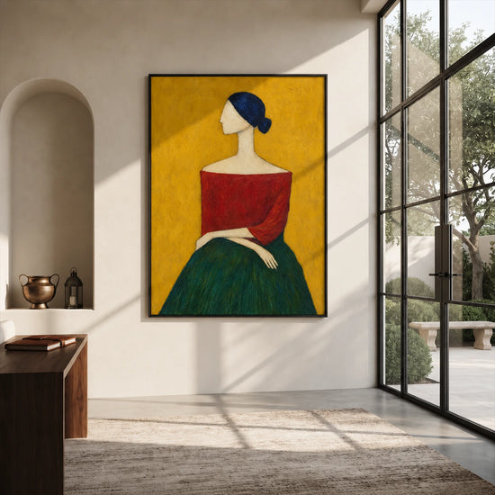 Ochre Reverie artwork displayed in an interior setting, view 1.