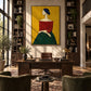 Ochre Reverie artwork displayed in an interior setting, view 2.