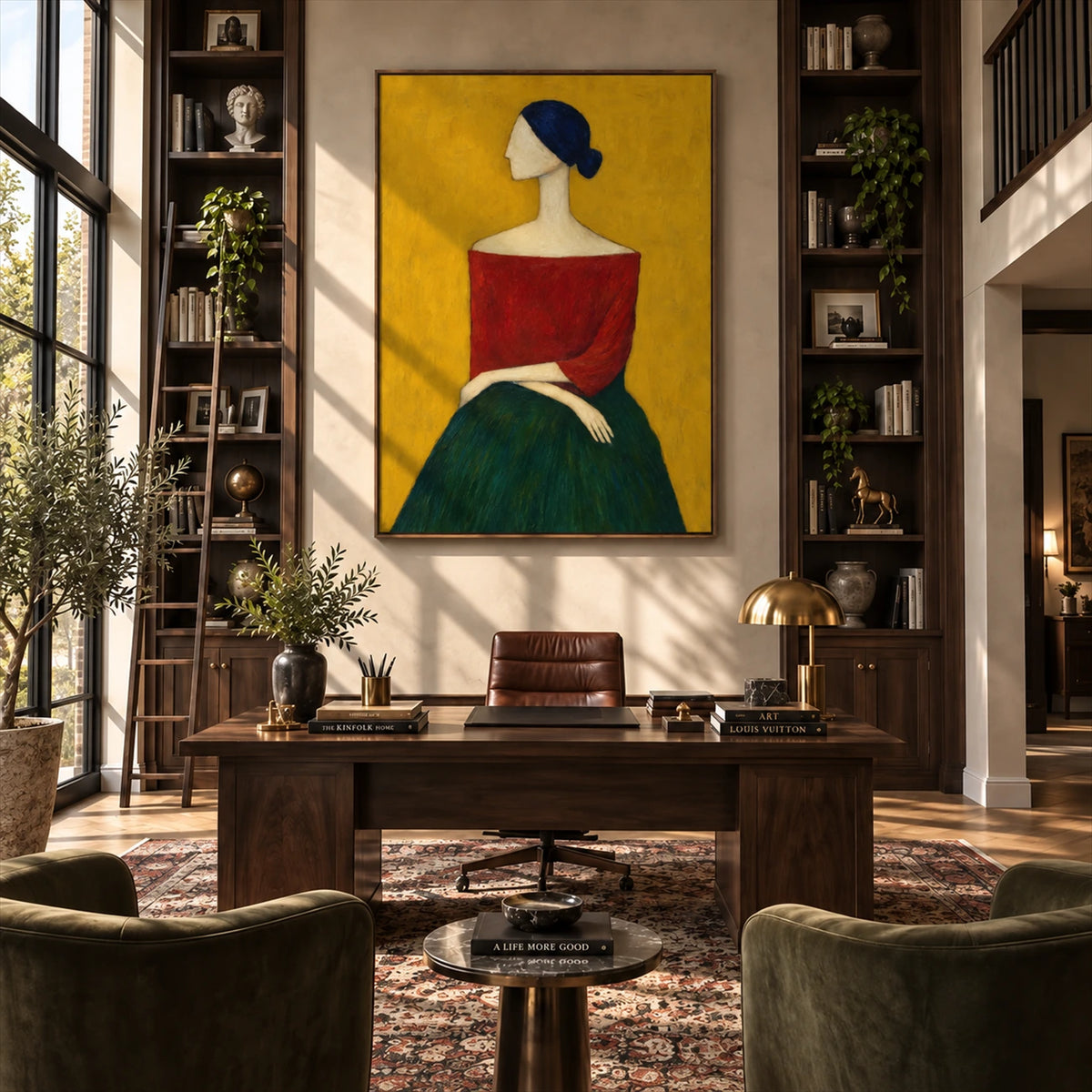 Ochre Reverie artwork displayed in an interior setting, view 2.