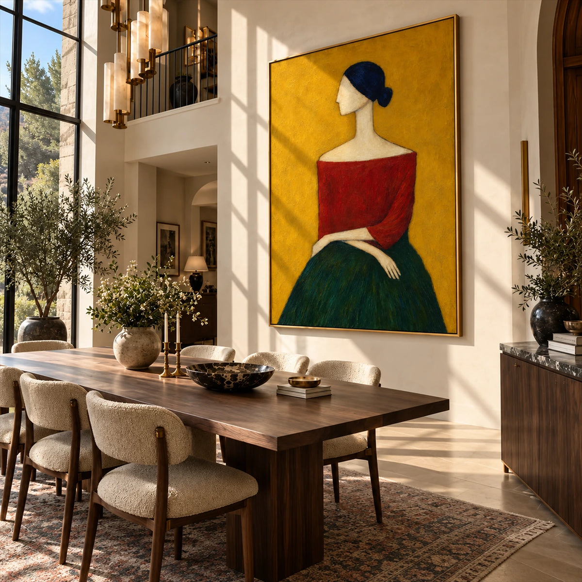 Ochre Reverie artwork displayed in an interior setting, view 4.
