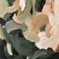 Sage Brushwork full artwork. Broad sage and deep green brushstrokes mingle with cream, peach, and warm tan in a layered abstract composition.