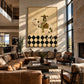 Checkered Rider artwork displayed in an interior setting, view 2.