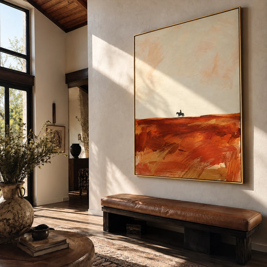 Rustland Rider artwork displayed in an interior setting, view 1.