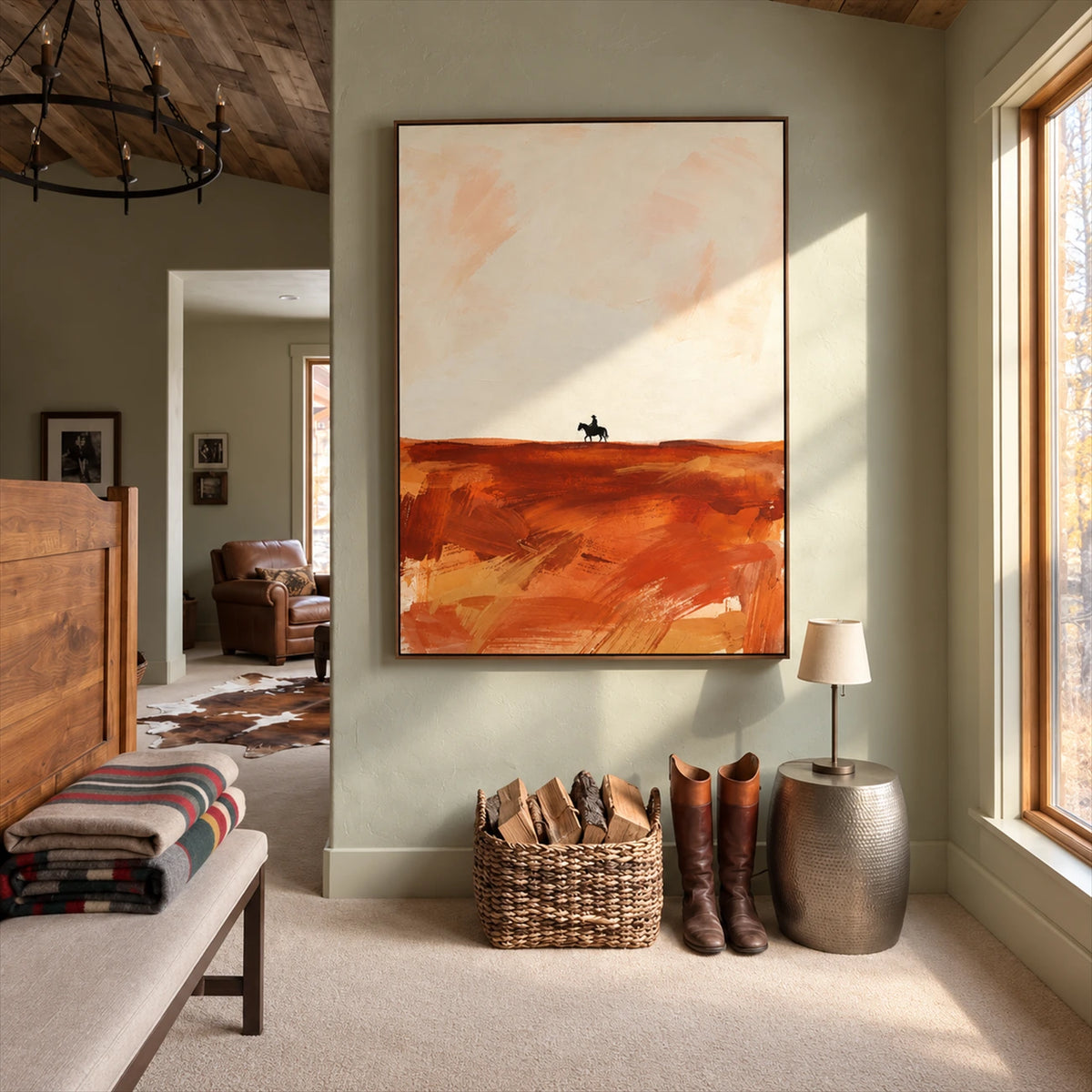 Rustland Rider artwork displayed in an interior setting, view 4.