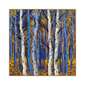 Cobalt Birches Wall Art