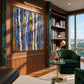 Cobalt Birches artwork displayed in an interior setting, view 4.
