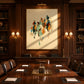 Rider Procession artwork displayed in an interior setting, view 3.